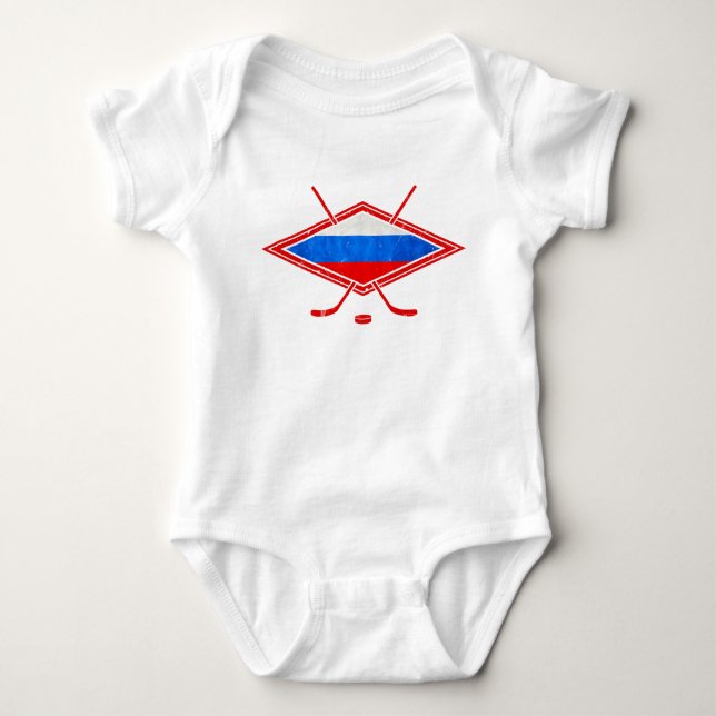 Russian Ice Hockey Flagga Tee (Framsida)