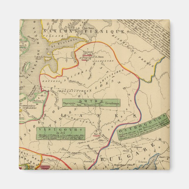 Russie, Suede, Norwege Magnet (Framsidan)