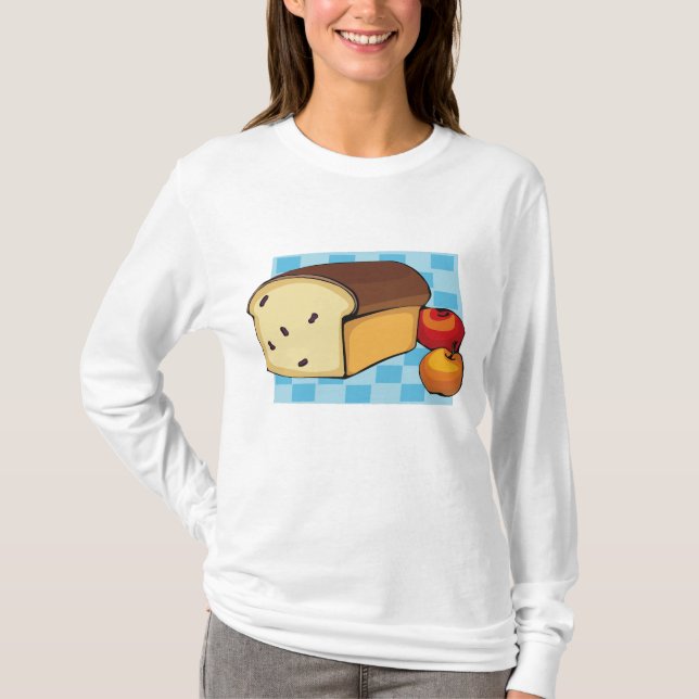Russinbröd och röda äpplen t shirt (Framsida)