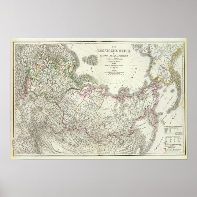 Russische Reich - det ryska imperiet Poster (Framsidan)