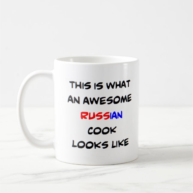 Russisk kock, fantastisk kaffemugg (Vänster)