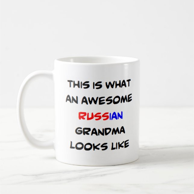 Russisk morma, fantastisk kaffemugg (Vänster)