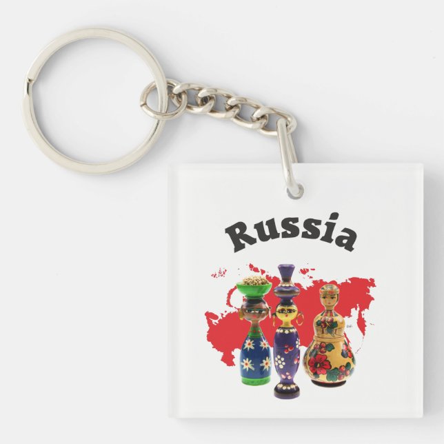 Russland - Russia Babuschka  Schlüsselanhänger (Framsidan)