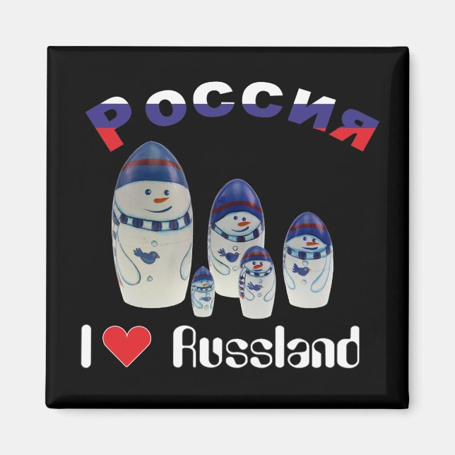 Russland - Ryssland Babuschka - Matrjoschka Magnet (Framsidan)