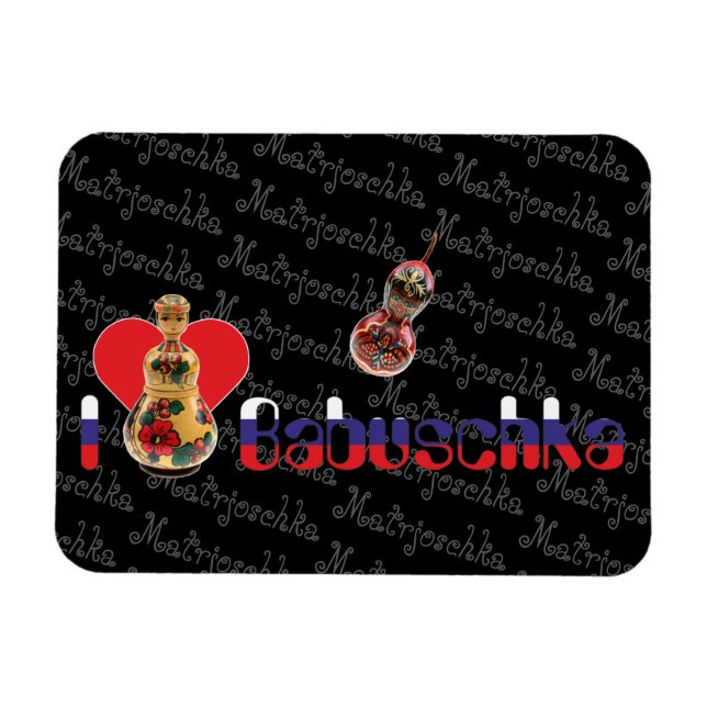 Russland - Ryssland Magnet (Horisontell)