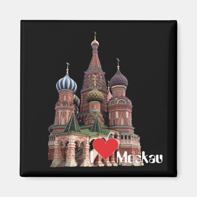 Russland - Ryssland Moskau Magnet (Framsidan)