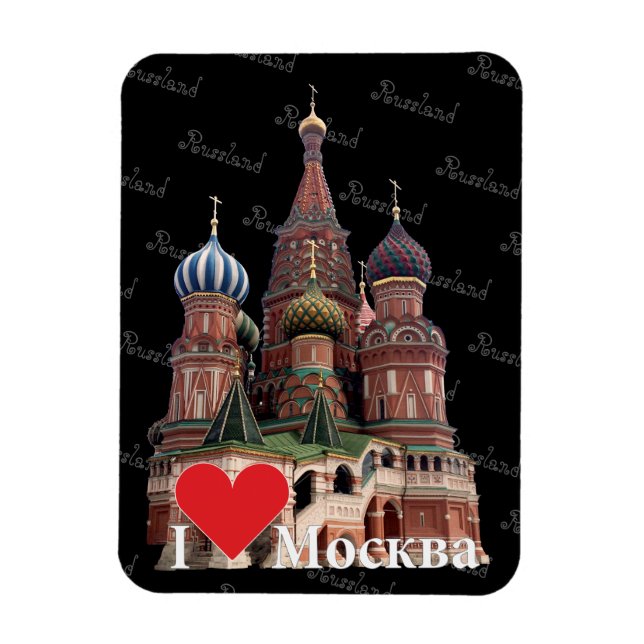 Russland - Ryssland Moskau Magnet (Vertikal)