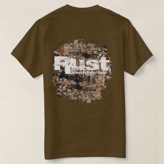 Rust~Artwork vid mornaturen T-shirt (Design baksida)