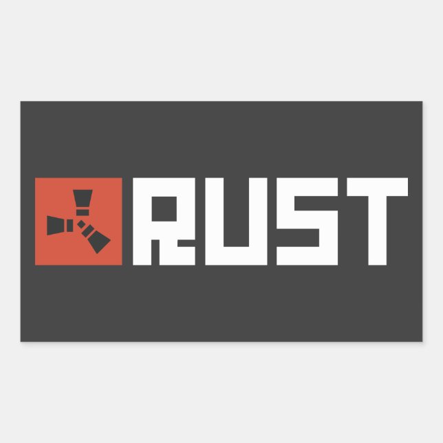 RUST Banner BRWC Rektangulärt Klistermärke (Framsida)