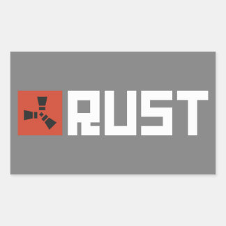 RUST Banner BRWG Rektangulärt Klistermärke