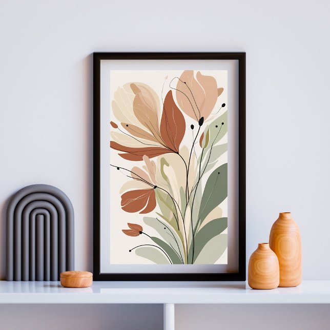 Rust Bloom Serenity IV – Samtidig botanisk konst  Poster (Skapare uppladdad)