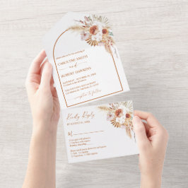 Rust Boho & Pampas Grass Bröllop