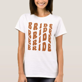 Rust Boho Retro  Seterparty Brud T Shirt