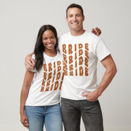 Rust Boho Retro Seterparty Brud T Shirt