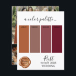 Rust Bröllop färg Palette Card 2023<br><div class="desc">Rust Bröllop färg Palette Card 2023</div>