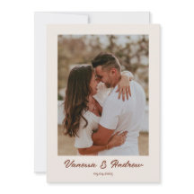 Rust Brown Boho-minimalistfoto Bröllop