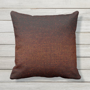 Rust Brown Texturerad Kudde