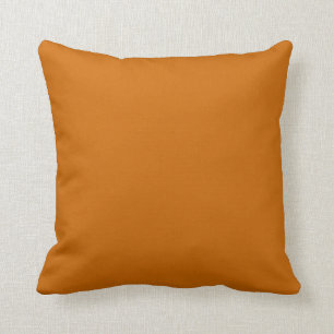 Rust brun orange med fast färgad kudde