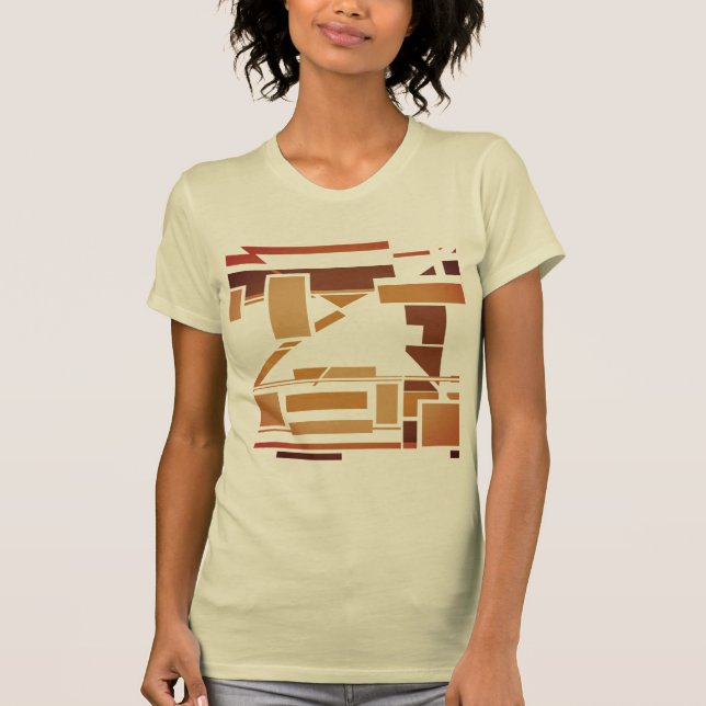 Rust Burnt Orange Brown Southwest Art-inspirerad T Shirt (Framsida)