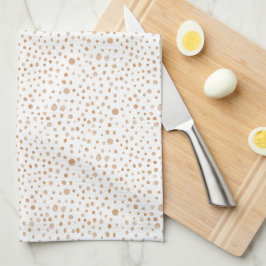 Rust Confetti Watercolor Dots Kitchen Towel Kökshandduk