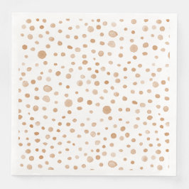 Rust Confetti Watercolor Dots, Pappersservett