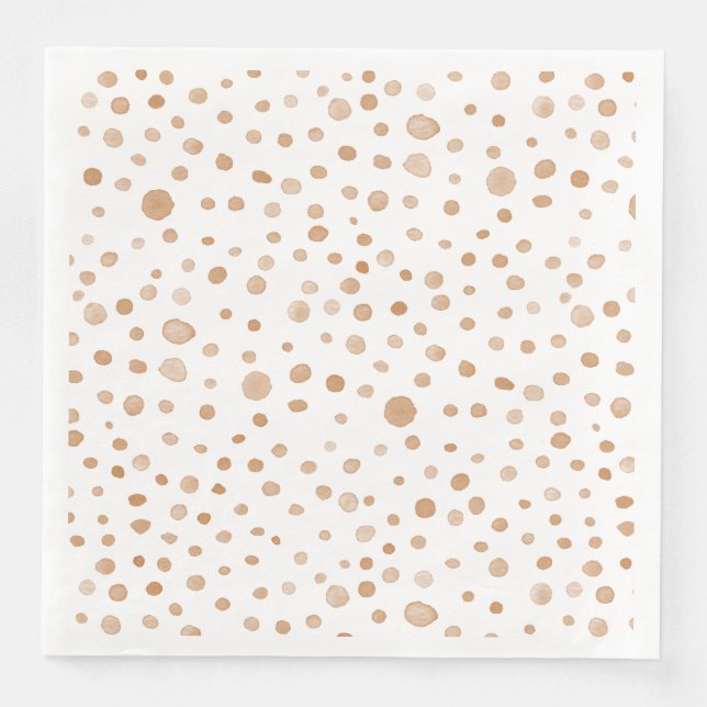 Rust Confetti Watercolor Dots, Pappersservett (Framsida)