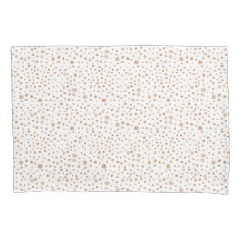 Rust Confetti Watercolor Dots Pillowcase