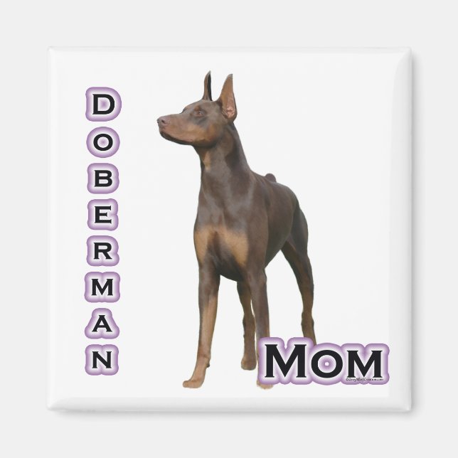 Rust Doberman Mamma 4 - Magnet (Framsidan)