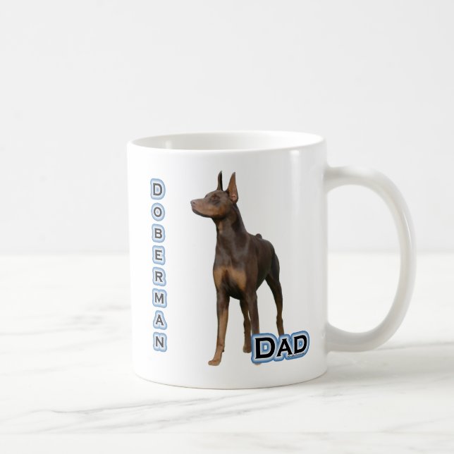 Rust Doberman Pappa 4 Kaffemugg (Höger)