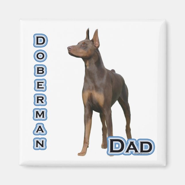 Rust Doberman Pappa 4 - Magnet (Framsidan)