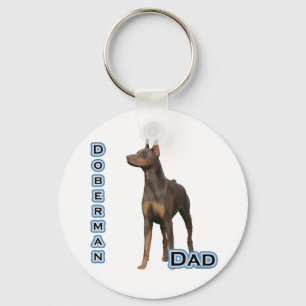 Rust Doberman Pappa 4 - Nyckelkedjan Nyckelring