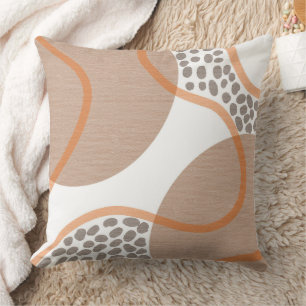 Rust Färg Geometric Earth Tones Kudde