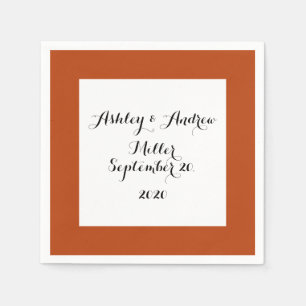 Rust Färgad av hög kvalitet Pappersservett