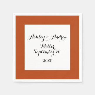 Rust Färgad av hög kvalitet Pappersservett