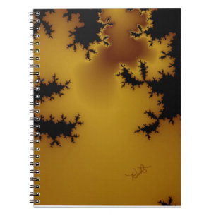 Rust Fractal Art-bärbar dator Anteckningsbok Med Spiral