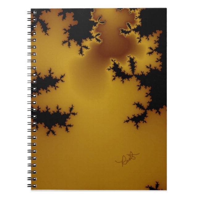 Rust Fractal Art-bärbar dator Anteckningsbok Med Spiral (Framsidan)