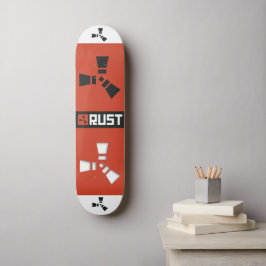 RUST Gamer Mini Skateboard Bräda 18,5 Cm
