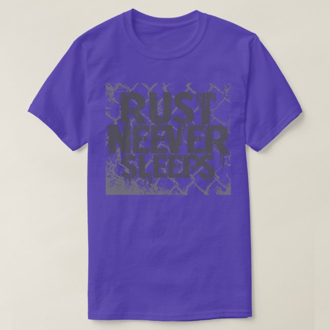 Rust kan aldrig sova t shirt (Design framsida)