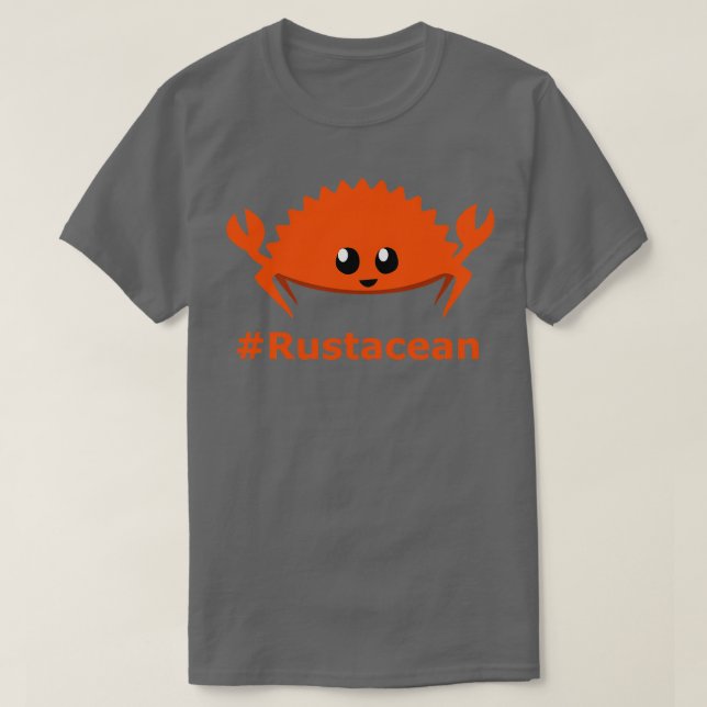 Rust Language Lang Unofficial Mascot Ferris the cr T Shirt (Design framsida)