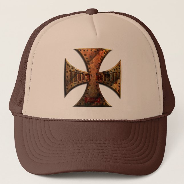 RUST-MALT-CROSS-FLAT-001 TRUCKERKEPS (Framsida)