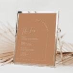 Rust Minimalist Calligraphy Bröllop Pub Menu<br><div class="desc">Designad att samordna med för "Arches Minimalist" bröllopsinbjudan. Om du vill ändra information klickar du på Information. Om du vill flytta texten eller ändra storlek, teckensnitt eller färg klickar du på Redigera med Design Verktyg. Visa samlingslänken på den här sidan om du vill se alla matchande objekt i den här...</div>