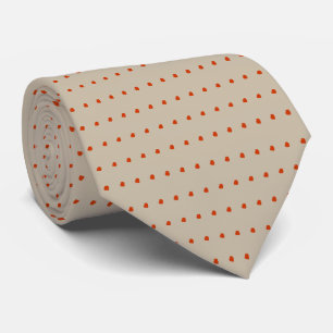 Rust- och Beige Polka dots Mönster Tie Tie Tie Ti Slips