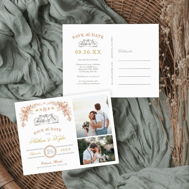 Rust- och honungscykel 2 Foto Spara datum Meddelande Vykort (Skapare uppladdad)