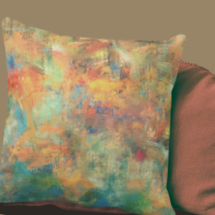 Rust- och jordabstrakt design kudde