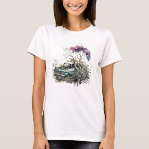 Rust och reflektion: Vintage bilar med vattenfärg T Shirt