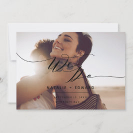 Rust- och skript Vi gör elegant fotospara datumet