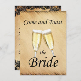 Rust och Snöre Bachelorette Party Inbjudningar