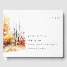 Rust Orange Gult Höstfällning Bröllop