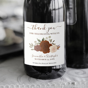 Rust Orange Ro Elegant Boho Bröllop Tack