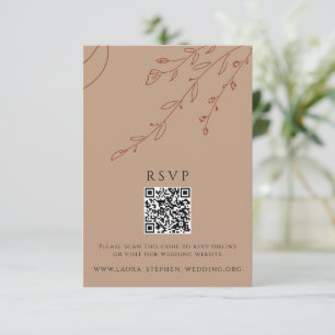 Rust OSA Online QR Code Bröllop webbplats Inbjudningar